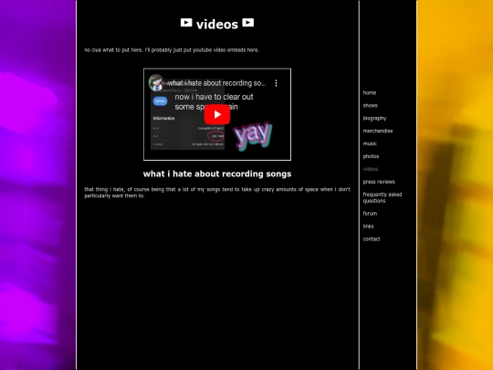 videos screenshot