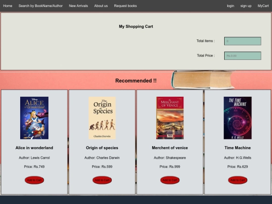 mycart screenshot