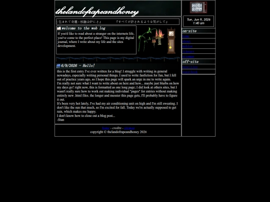 weblog screenshot
