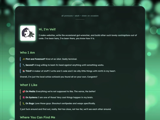 theveilcard screenshot