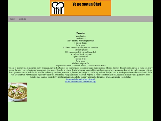 Comida1 screenshot
