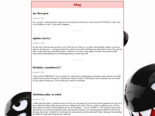 blog screenshot