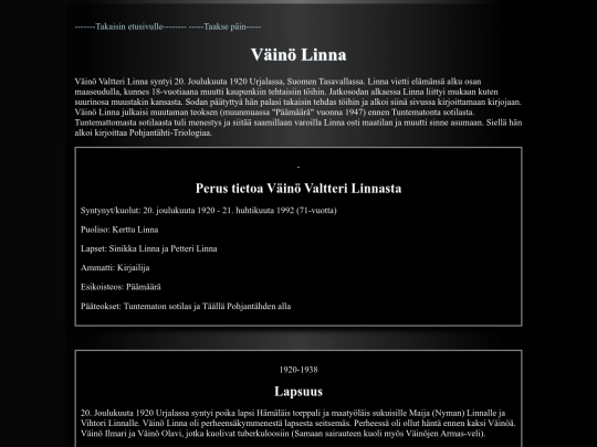 1Uriellen/Tietoiskut/Vin-Linna screenshot