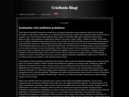 1Uriellen/uriel-blogi screenshot