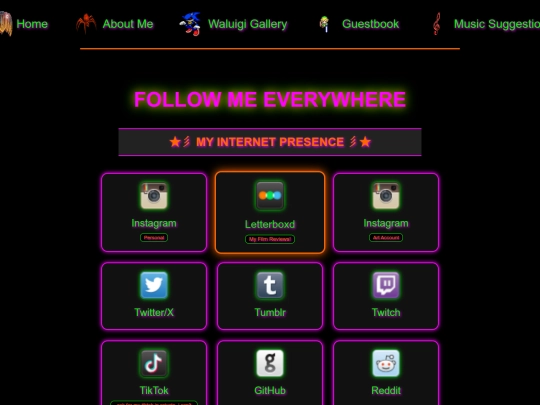 links screenshot