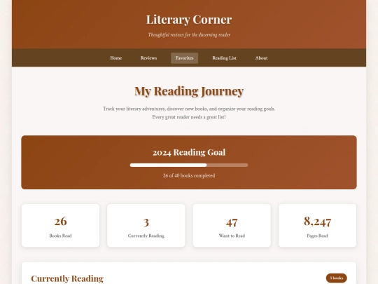 readinglist screenshot