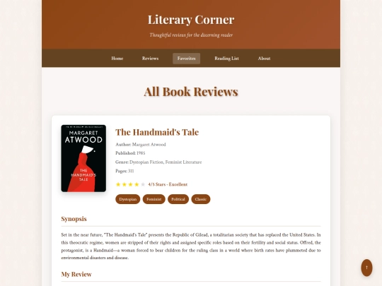 reviews screenshot