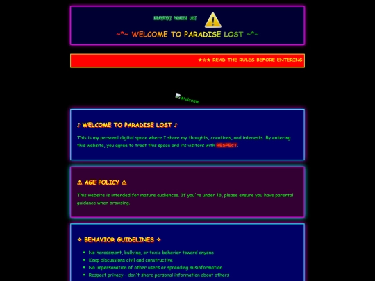 rules screenshot