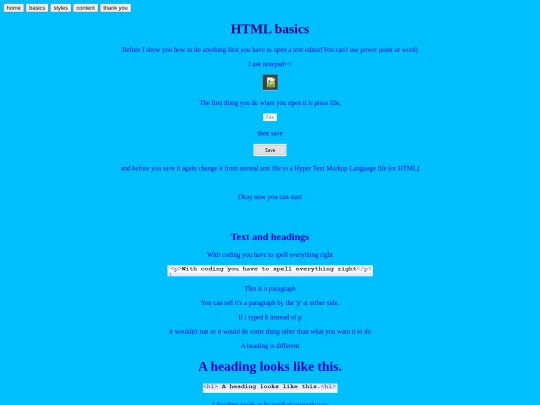 basics screenshot