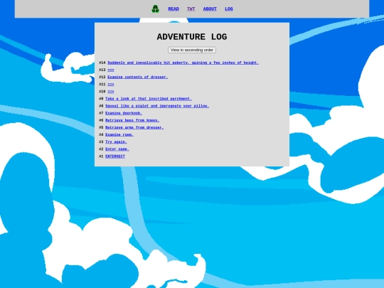 log screenshot