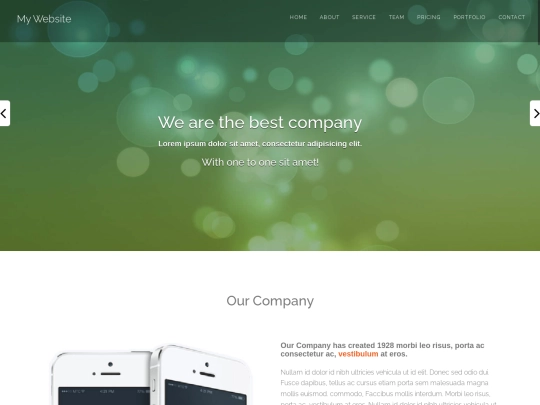 mywebsite screenshot