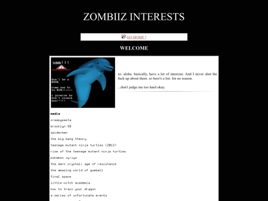 interests screenshot
