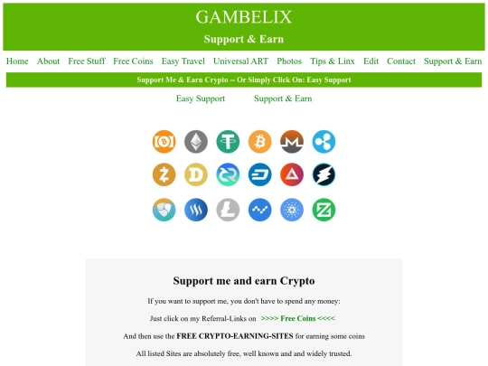 support-earn screenshot