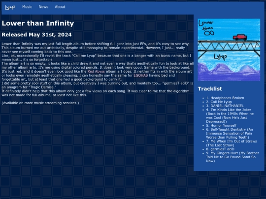 lowerthaninfinity screenshot