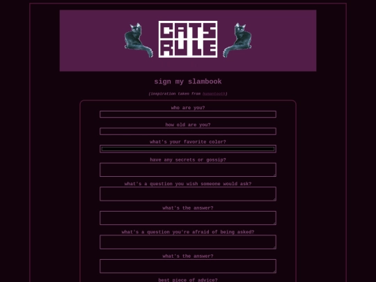 form screenshot