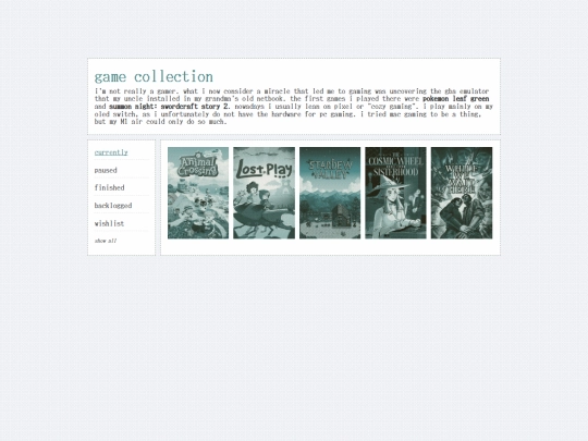 games screenshot