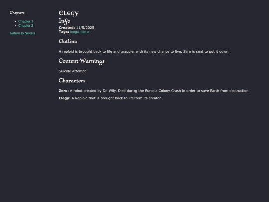 novels/megaman/ELEGY screenshot