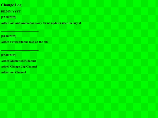 changelog screenshot