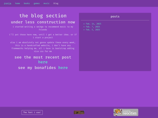 blog/home screenshot