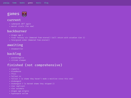 games screenshot