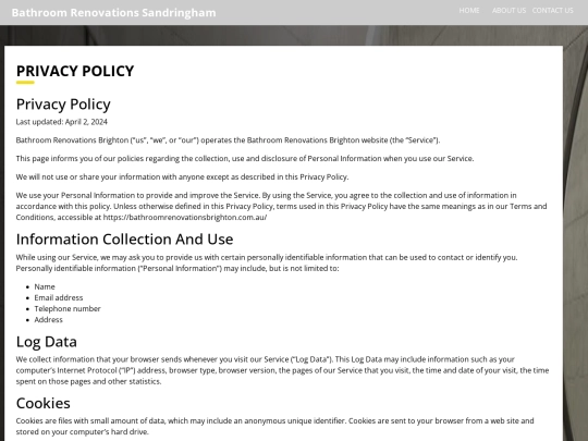 privacy-policy screenshot