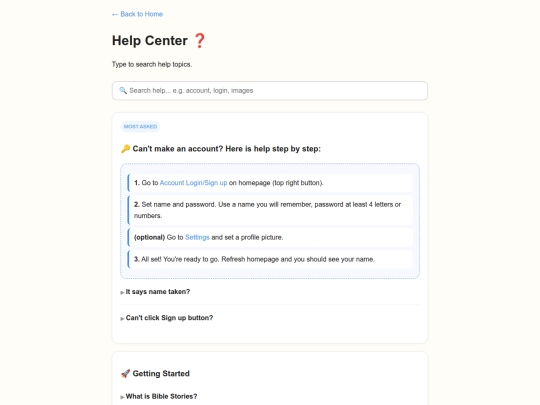 help screenshot