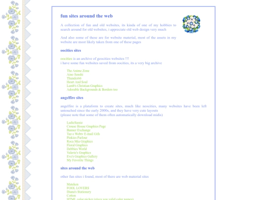links screenshot
