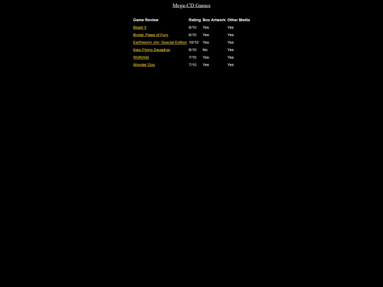 mdmegacdreviews screenshot