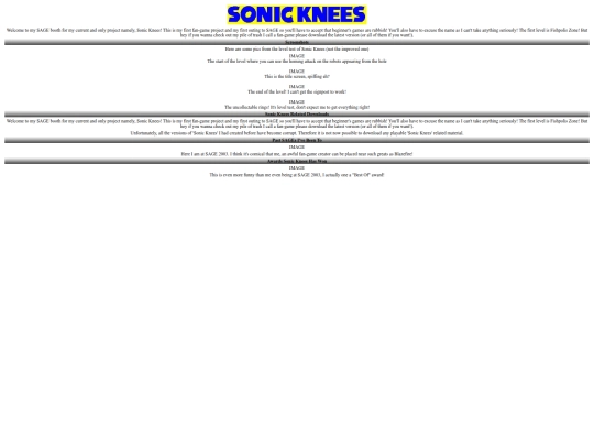 sonicknees screenshot