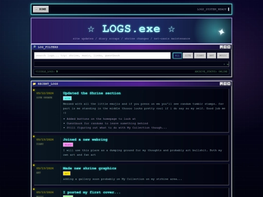 logs screenshot