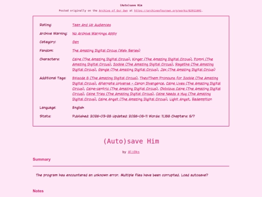 fanficarchive/fanfics/Autosave_Him screenshot