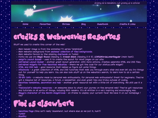 links screenshot