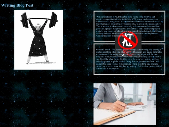School blog screenshot
