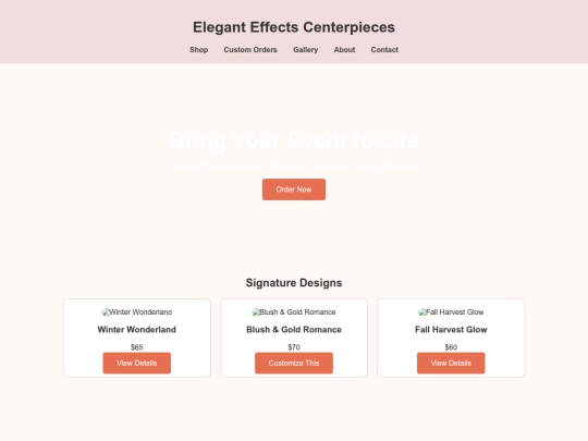 elegant_centerpieces_site screenshot