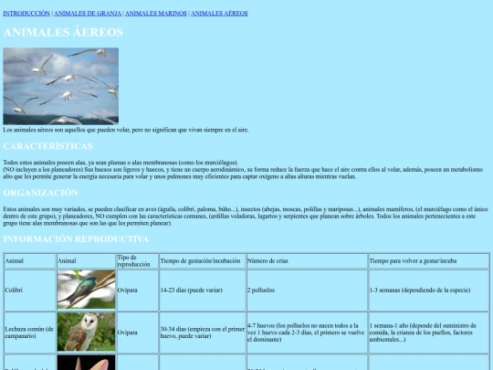 animalesaereos screenshot