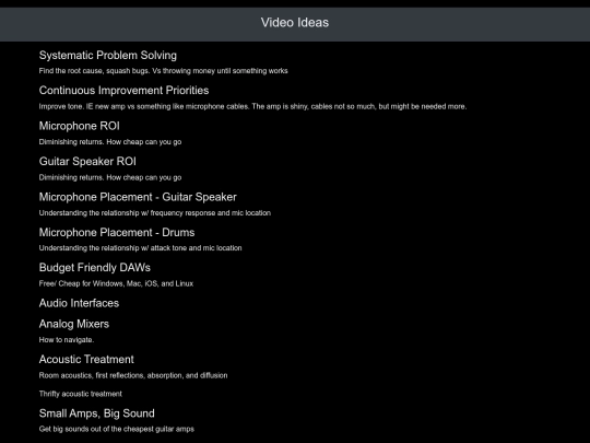 videoideas screenshot