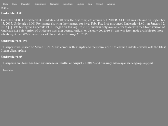 updates screenshot