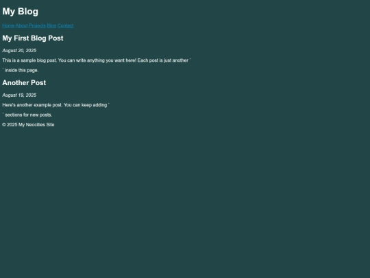 blog screenshot