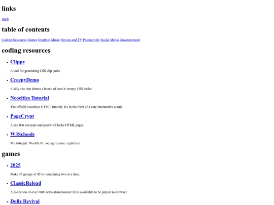 links/linksTemp screenshot