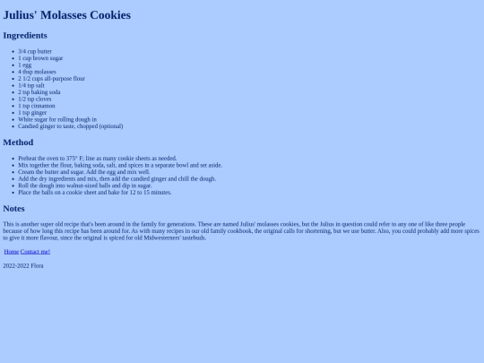 molassescookies screenshot