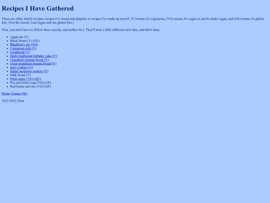 recipes screenshot