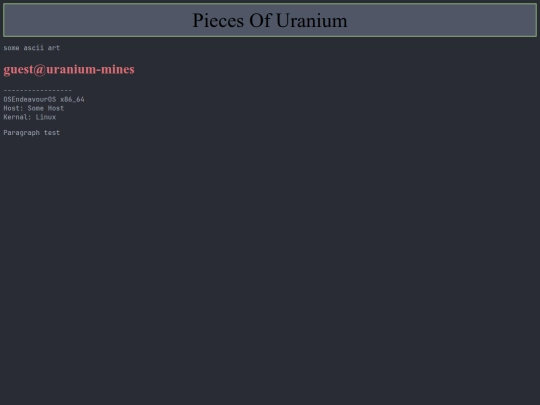 test screenshot