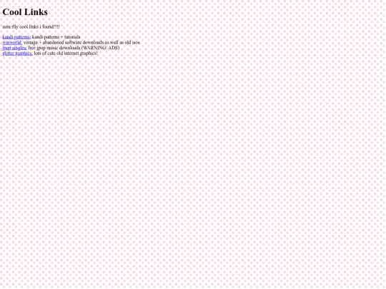links screenshot