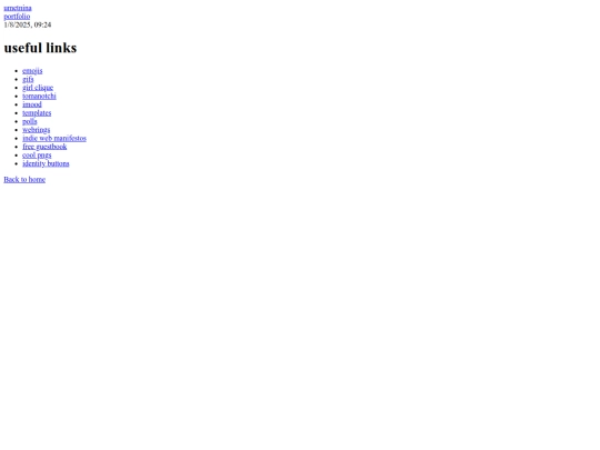 links screenshot
