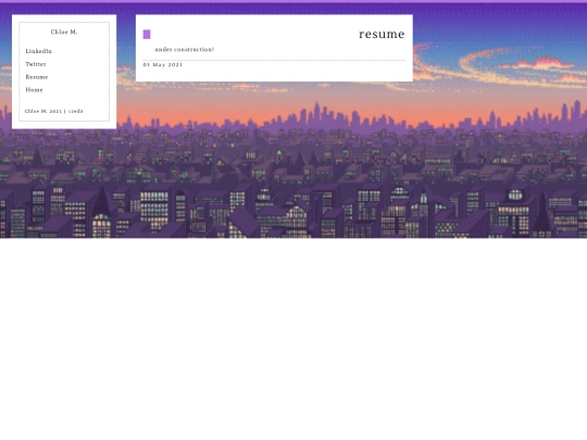 resume screenshot