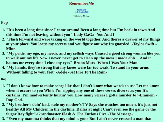 RememberMe screenshot