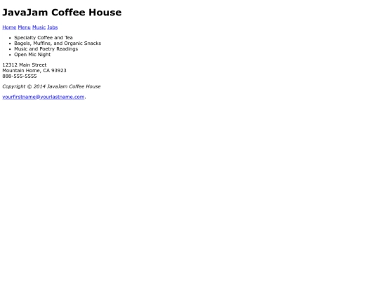 JavaJam Coffee House/javajamcoffehouse screenshot