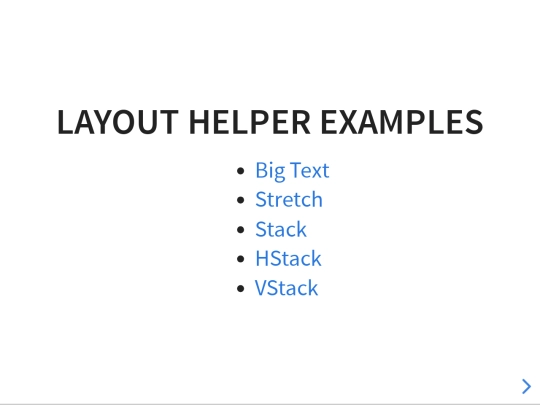reveal/examples/layout-helpers screenshot