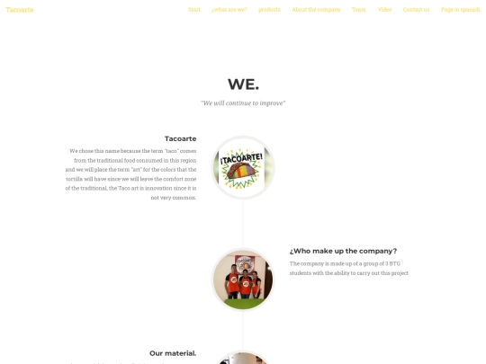 pagina-tacoarte/iempresa screenshot