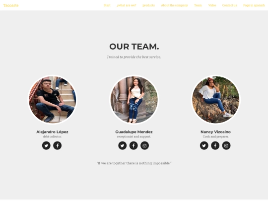 pagina-tacoarte/iequipo screenshot